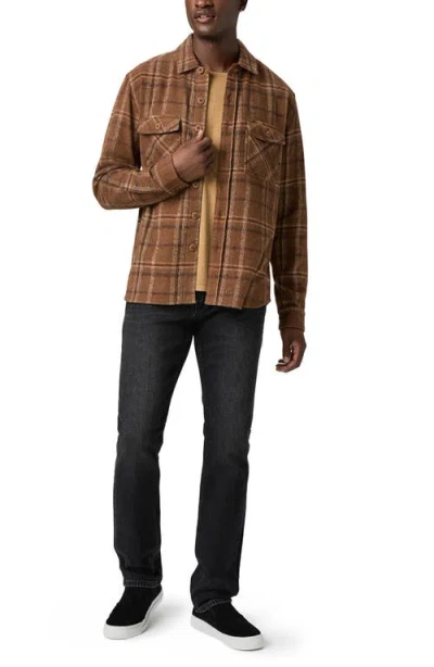 Paige Federal Slim Straight Jeans In Pasco Blue In Black