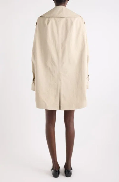 Givenchy Womens Beige Mustard Belted Notch-lapels Cotton Trench Coat In Neutral