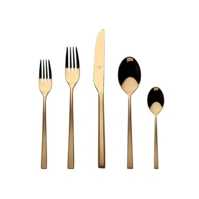 Mepra Atena Flatware Set In Gold