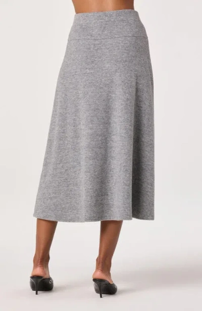 Astr The Label Knit Midi Skirt In Gray