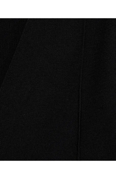 Mango Compact Knit Jacket With Statement Buttons In Black