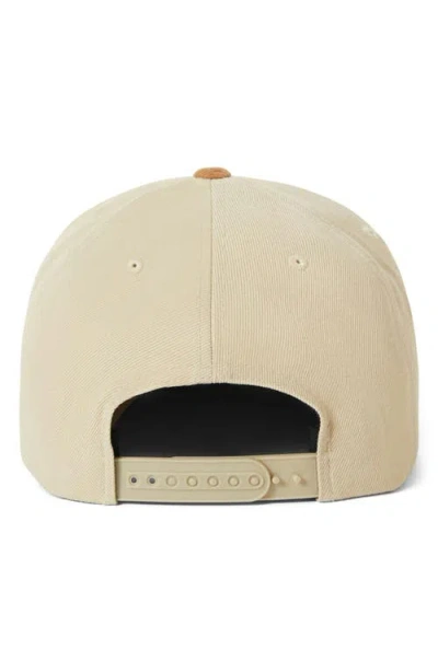 Brixton Oath Iii Snapback Twill Baseball Cap In Neutral