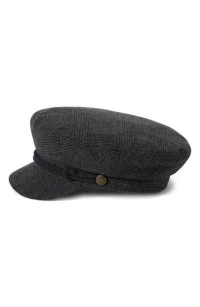 Brixton Fiddler Fisherman Cap In Black