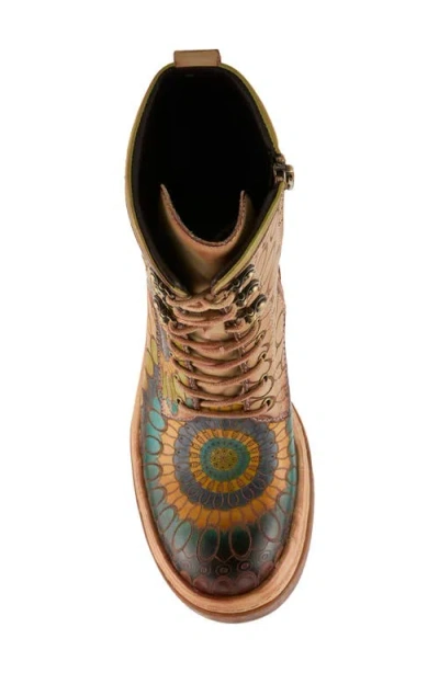 L'artiste By Spring Step Carnivale Embossed Bootie In Multi
