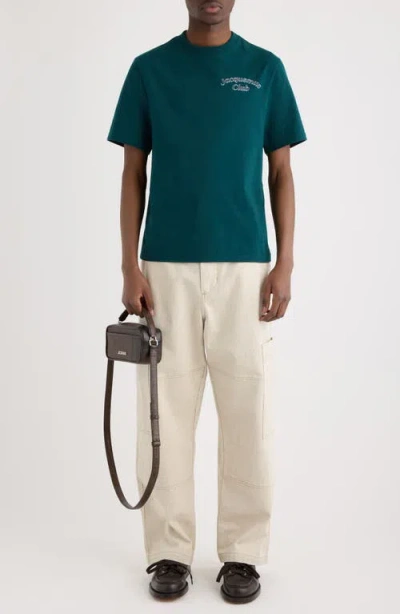 Jacquemus Le T-shirt Club Cotton T-shirt In Green
