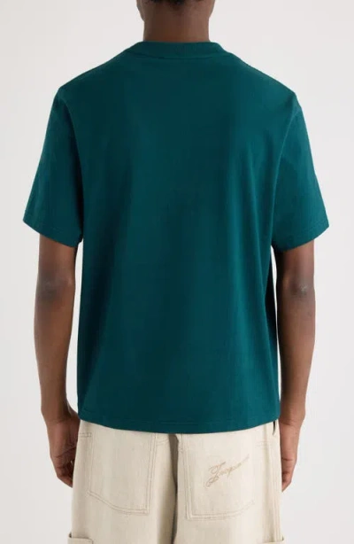 Jacquemus Le T-shirt Club Cotton T-shirt In Green