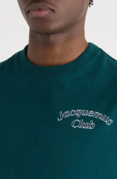 Jacquemus Le T-shirt Club Cotton T-shirt In Green