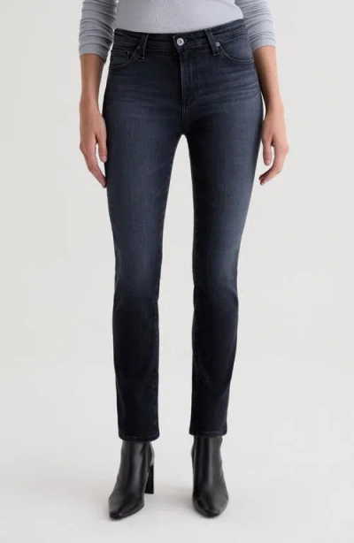 Ag Mari Mid Rise Slim Straight Leg Jeans In Blue