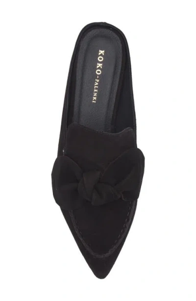 Koko + Palenki Piet Bow Mule In Black