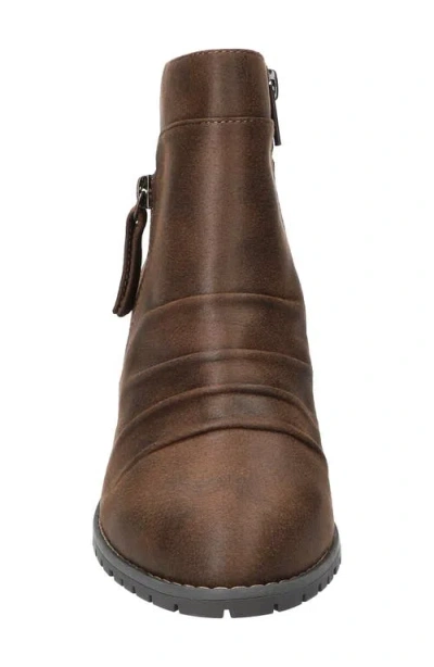 Bella Vita Women's Janita Block Heel Ankle Booties In Brown