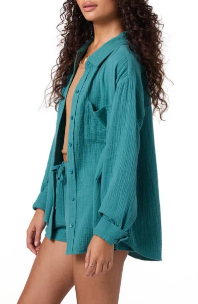 O'neill Juniors' Leni Relaxed Shirt In Brown