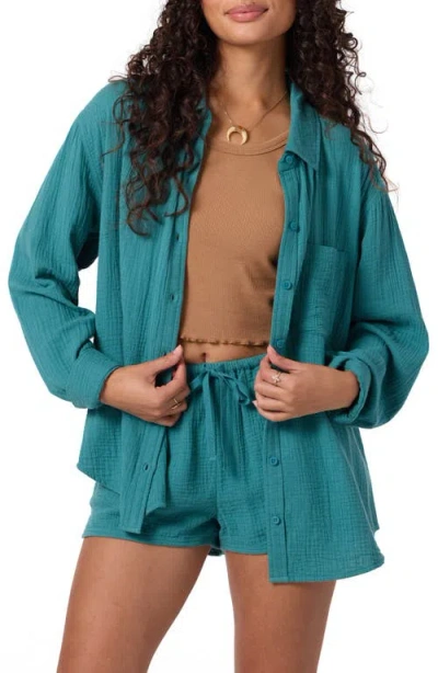 O'neill Juniors' Leni Relaxed Shirt In Brown