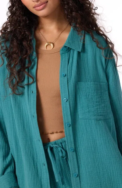 O'neill Juniors' Leni Relaxed Shirt In Brown