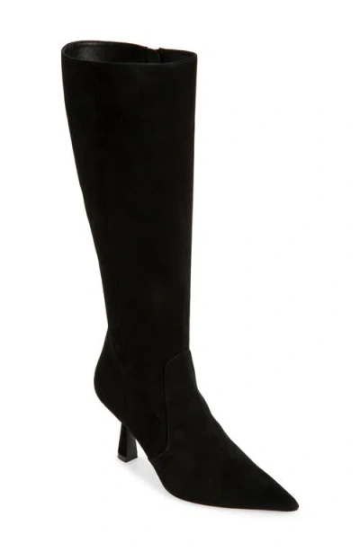Stuart Weitzman Stuart Supersculpt Zip Boot 75 In Black