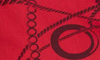 Foxcroft Agnes Print Popover Top In Red