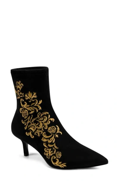 Karl Lagerfeld Rupali Rococo Booties In Black