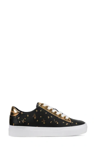 Karl Lagerfeld Women's Cate Foil Lace Up Sneakers In Multi