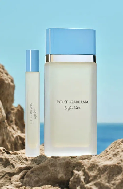 Dolce & Gabbana Light Blue Eau De Toilette Trio Gift Set In Transparent