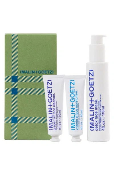 Malin + Goetz Malin+goetz Face The Day Set $70 Value In Transparent