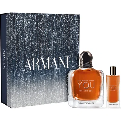 Armani Collezioni Armani Beauty Stronger With You Intensely Eau De Parfum Set In Orange