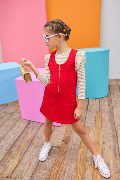 Bisby Kids' Quilted Jumper In Red