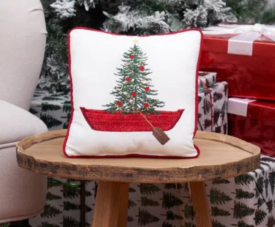 C & F Home C&f Home Deck The Hulls Christmas Throw Pillow In Multi