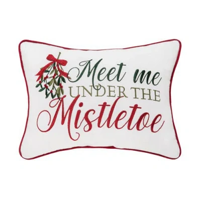 C & F Home C&f Home Under The Mistletoe Pillow In Multi