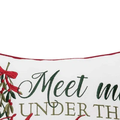 C & F Home C&f Home Under The Mistletoe Pillow In Multi