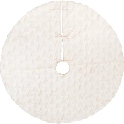 C & F Home C&f Home Frosted Tree Tree Skirt In White