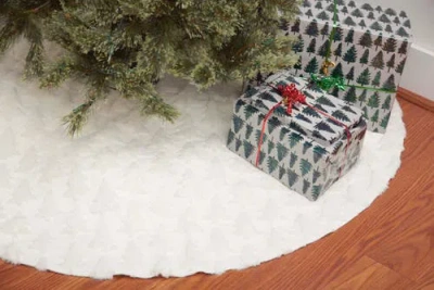 C & F Home C&f Home Frosted Tree Tree Skirt In White