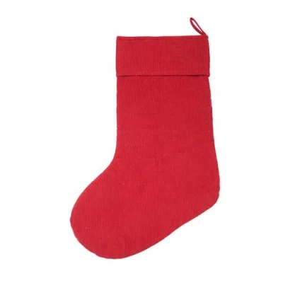 Carol & Frank Elliot Ruby Stocking In Red