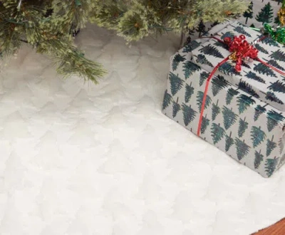 C & F Home C&f Home Frosted Tree Tree Skirt In White