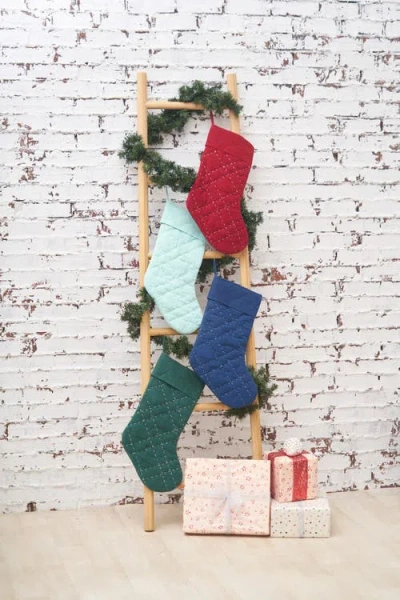 Carol & Frank Elliot Ruby Stocking In Red