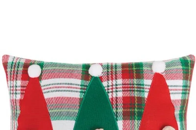 C & F Home C&f Home Gnome Trio Applique Christmas Throw Pillow, 9" X 12" In Multi