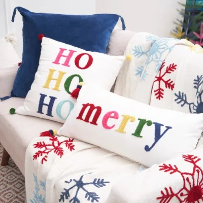 Carol & Frank Boho Hohoho Throw Pillow, 18" X 18" In Multi