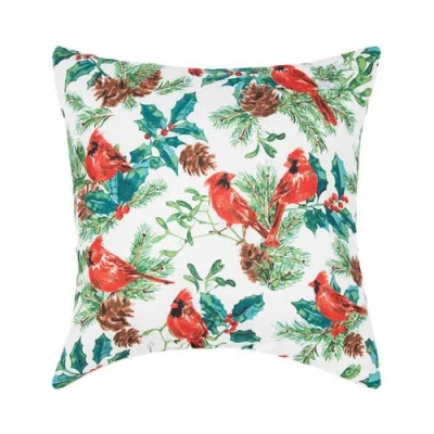 C & F Home C&f Home Delwyn Christmas Cardinal Pillow, 18" X 18" In Multi