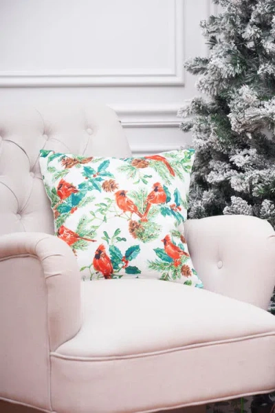 C & F Home C&f Home Delwyn Christmas Cardinal Pillow, 18" X 18" In Multi