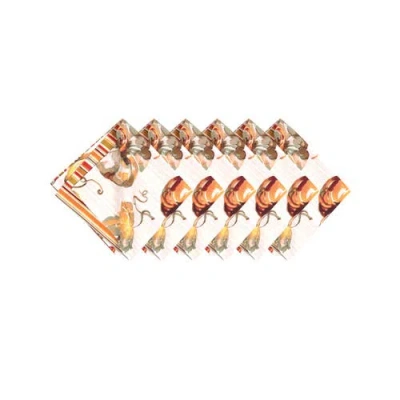 C & F Home C&f Home Watercolor Pumpkin Napkin Set Of 6 In Multi