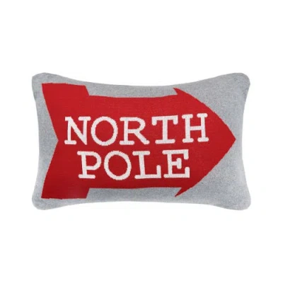 C & F Home C&f Home North Pole Christmas Knitted Throw Pillow, 14" X 22" In Multi