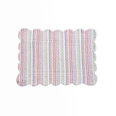 C & F Home C&f Home Maisie Cotton Quilted Reversible Placemats Set Of 6, 13" X 19" In Multi