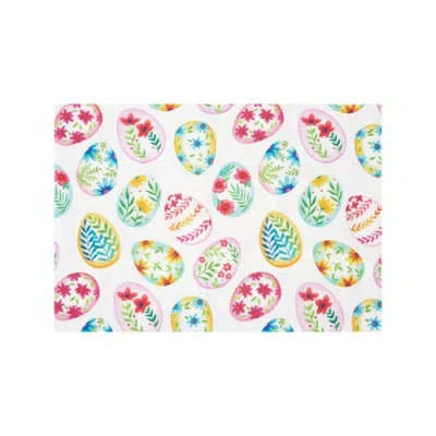 C & F Home C&f Home Colorful Easter Egg Charm & Plaid Spring Placemats Set Of 6 Springtime, 14" X 20" In Multi
