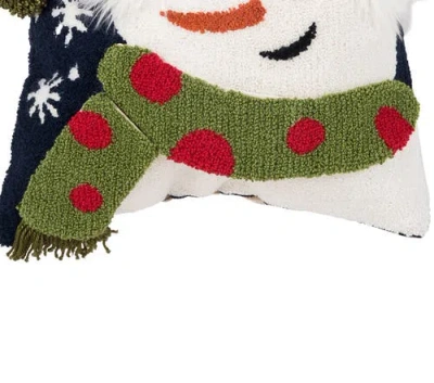 C & F Home C&f Home Happy Snowman Christmas Throw Pillow, 14" X 14" In Multi