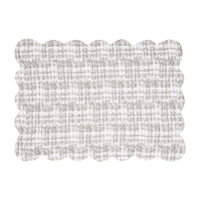 C & F Home C&f Home Frey Quilted Reversible Colorful Paisley Placemats Set Of 6, 13" X 19" In Gray