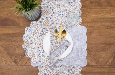 C & F Home C&f Home Selma Table Runner 14" X 51" In Multi