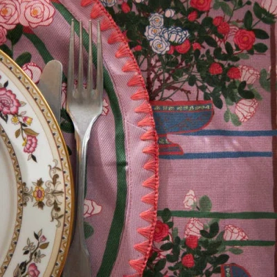 Sophie Williamson Design La Vie En Rose Set-of-six Cotton Placemats In Multi