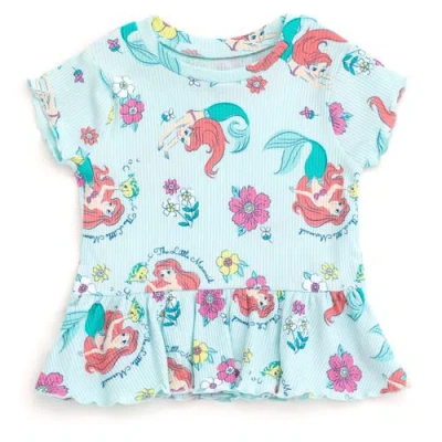 Disney Ribbed T-shirt & Shorts Set In Blue