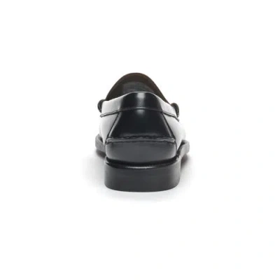 Sebago Mocassini Classic Dan In Pelle Nera  Uomo In Multi