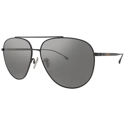 Hugo Boss Silver Mirror Pilot Men's Sunglasses Boss 1296/f/s 0r81/t4 63 In Gray