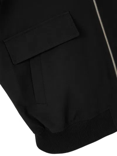 Studio Tomboy Zip-up Flap-pocket Jacket In Black