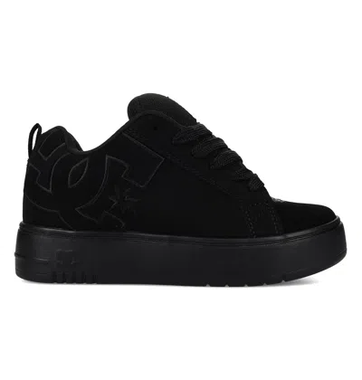 Dc Shoes Women's Court Graffik Platform Shoes In Black